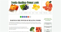 Desktop Screenshot of foods-healing-power.com